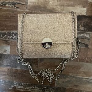 Gold Chic Glitter Clutch